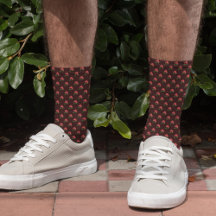 Ixora Coccinea, Flower of Maha Sarakham Crew Socks