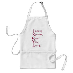 IXOYE Acrostic (Red) Adult Apron