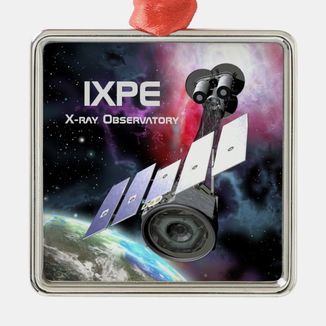 IXPE X-Ray Observatory Metal Ornament (Front)
