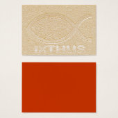 IXTHUS Christian Fish Symbol - Tract Card / (Front & Back)