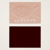 IXTHUS Christian Fish Symbol - Tract Card / (Front & Back)