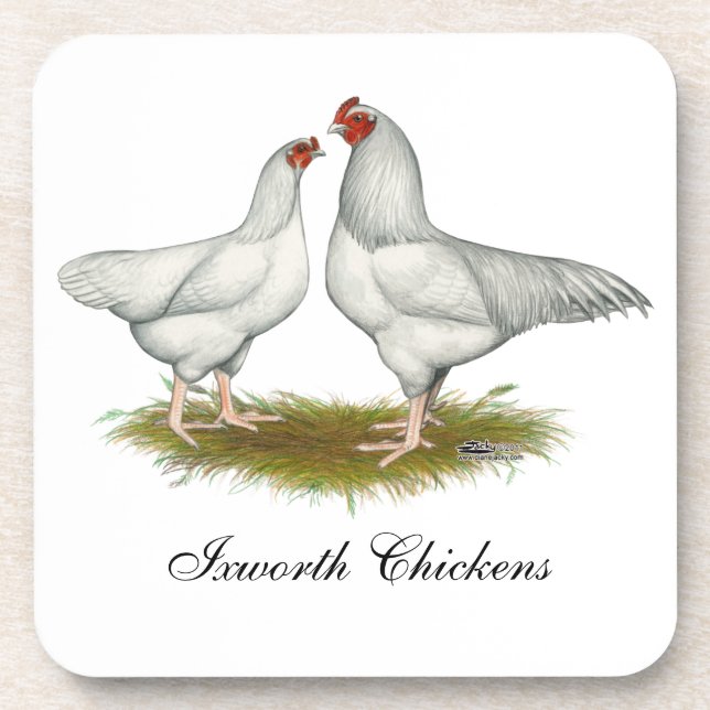 Ixworth Chickens Drink Coaster (Front)