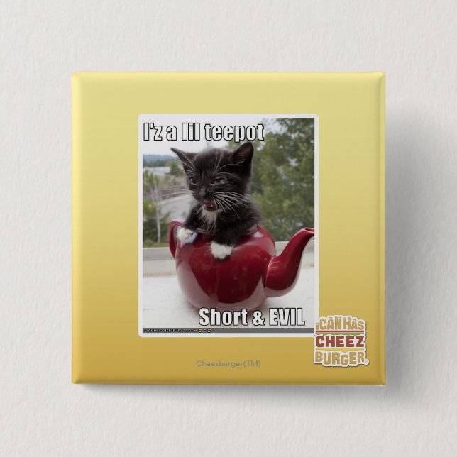 I'z a lil teepot button (Front)