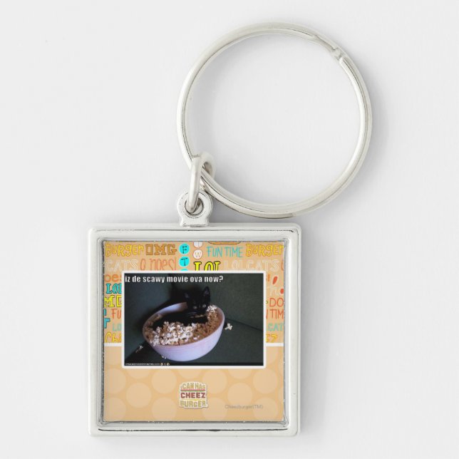 Iz de scawy movie ova now? keychain (Front)