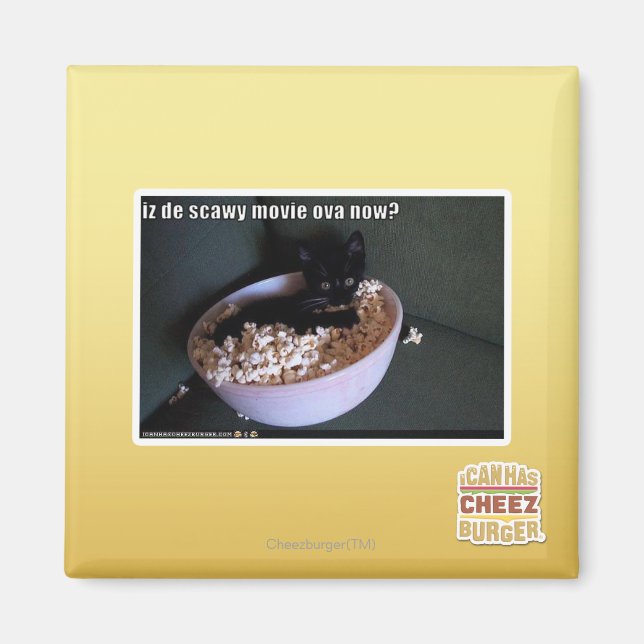 Iz de scawy movie ova now? magnet (Front)