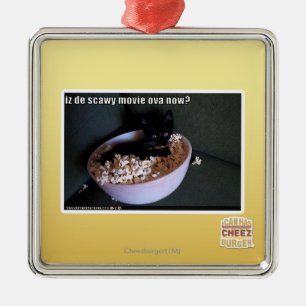 Iz de scawy movie ova now? metal ornament