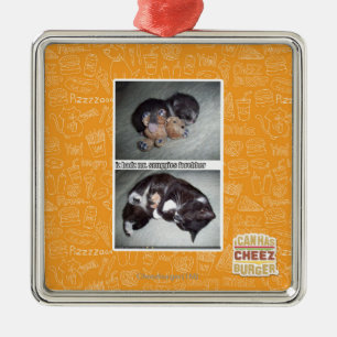 iz hadz mr. snuggies forebber metal ornament