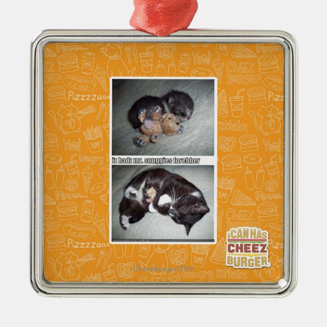 iz hadz mr. snuggies forebber metal ornament (Front)