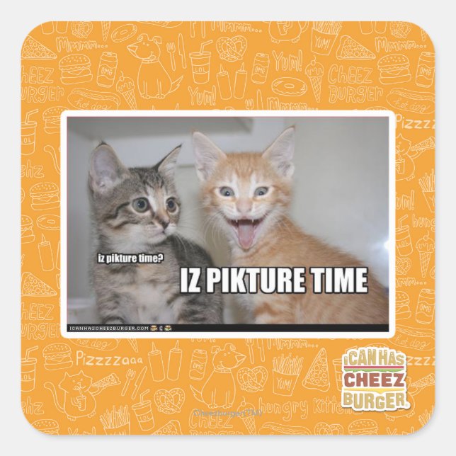 iz pikture time square sticker (Front)