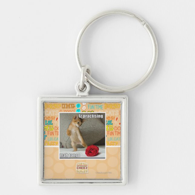 Iz practising mah tango keychain (Front)