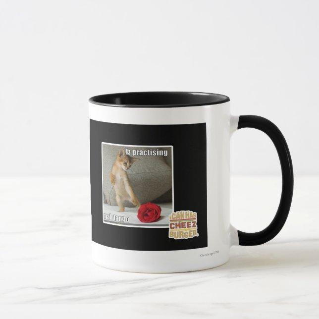 Iz practising mah tango mug (Right)