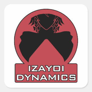 Izayoi Dynamics Logo with Text Square Sticker