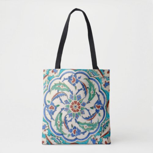 iznik ceramic tile from Topkapi palace Tote Bag