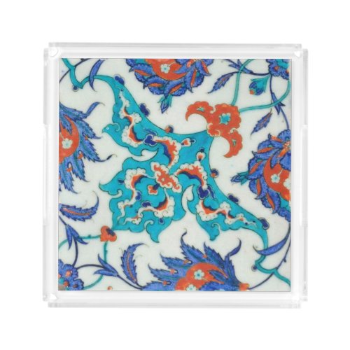 iznik ceramics acrylic tray