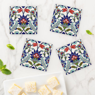 iznik ceramics coaster set