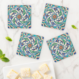 iznik ceramics coaster set