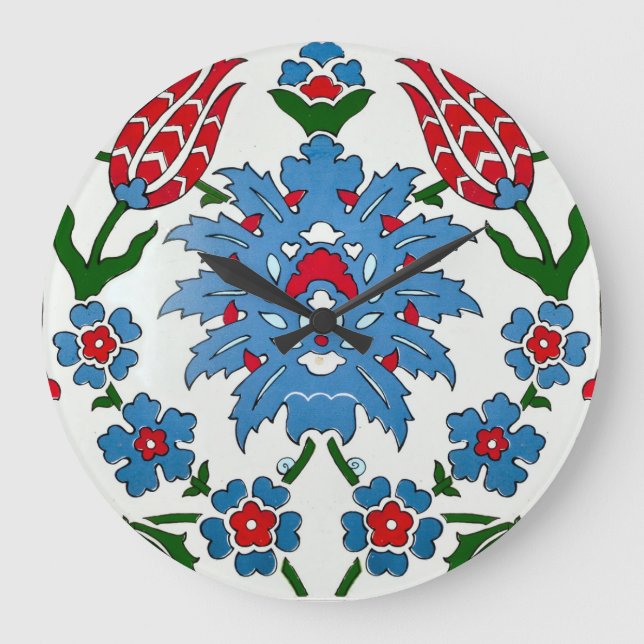 iznik ceramics large clock (Front)