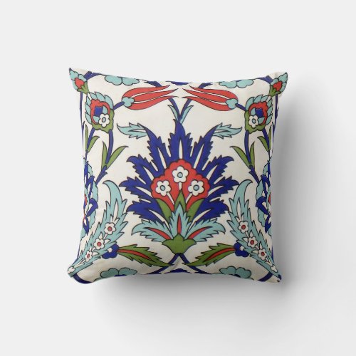 iznik ceramics pillow