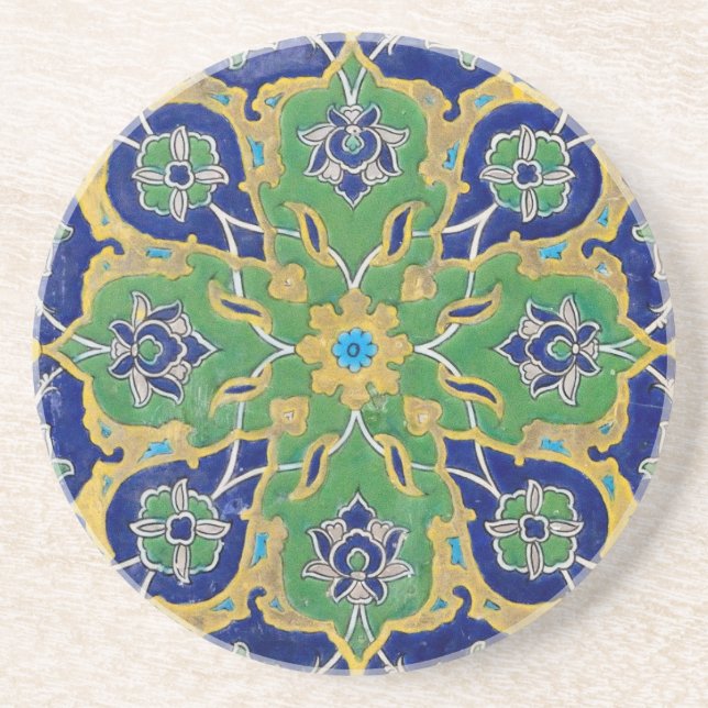 iznik ceramics sandstone coaster (Front)