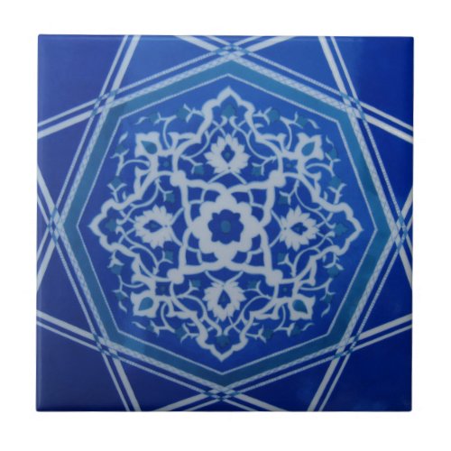 Iznik Floral Ethnic Tribal Turkish Mosaic Pottery Ceramic Tile