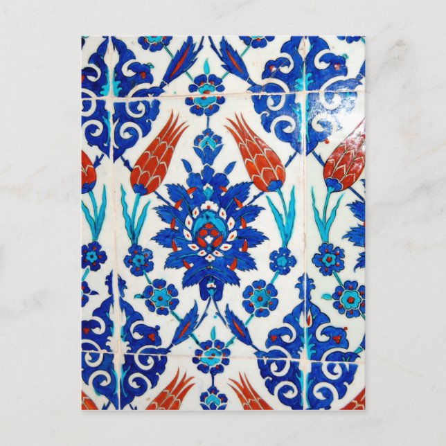 Iznik Oriental Tile Design Postcard (Front)