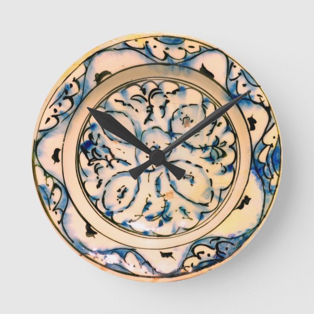 Iznik Pattern Wall Clock (Front)
