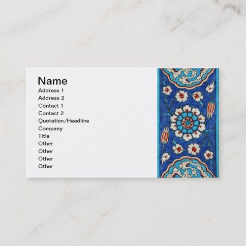 iznik tile Business Card