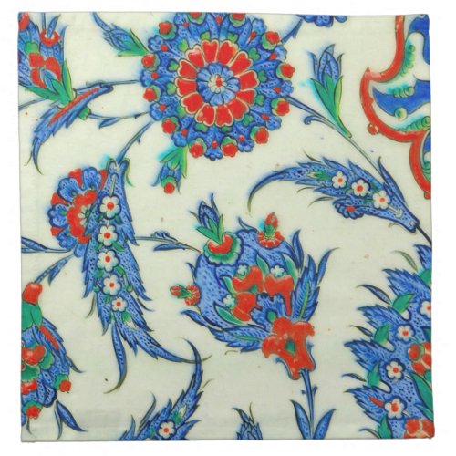 iznik tile cloth napkin