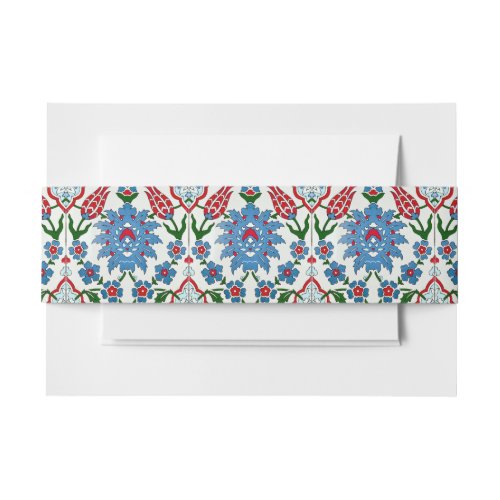 iznik tile invitation belly band