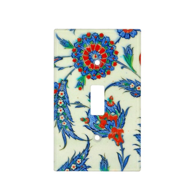 iznik tile light switch cover (Front)