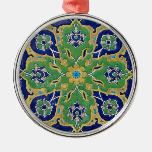 iznik tile metal ornament