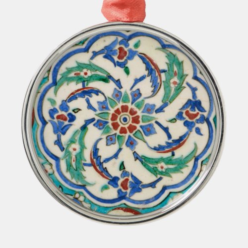 iznik tile metal ornament