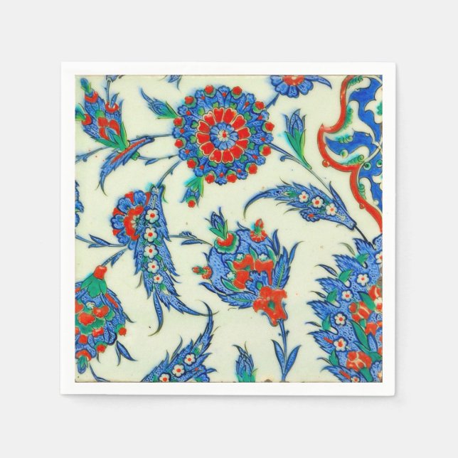 iznik tile paper napkins (Front)