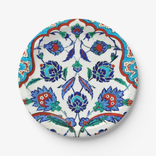 iznik tile paper plates