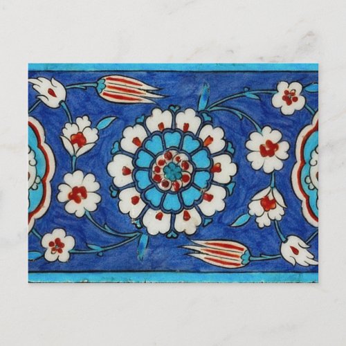 iznik tile postcard