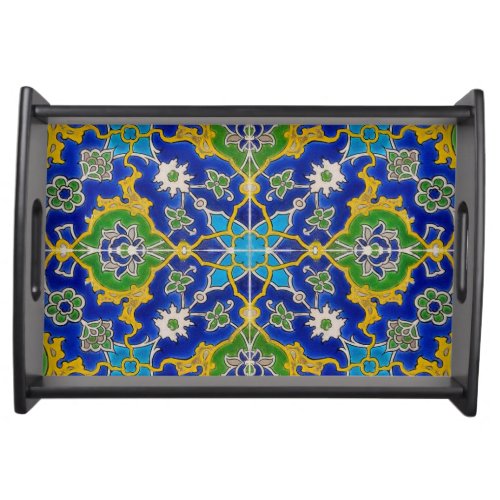 iznik tile serving tray