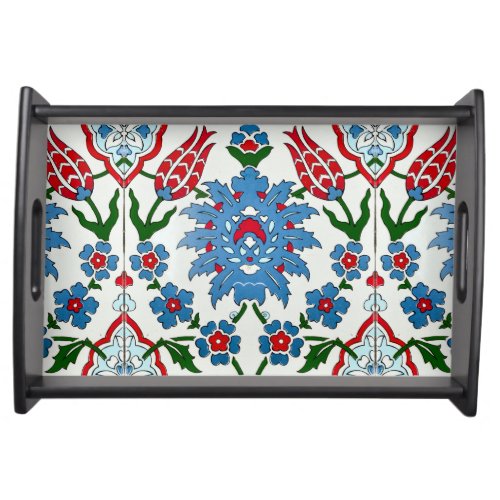 iznik tile serving tray