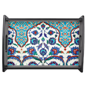 iznik tile serving tray