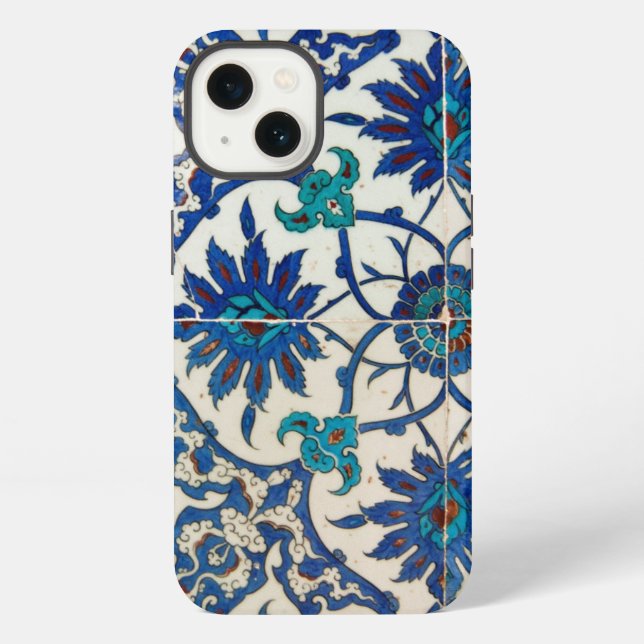 Iznik Tiles Blue Iphone Case (Back)
