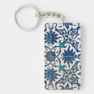 Iznik Tiles Blue Keychain