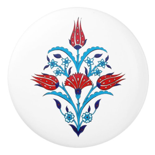 Iznik Tiles Ceramic Knob