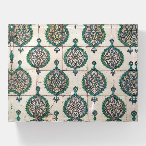 Iznik Tiles Green Paperweight