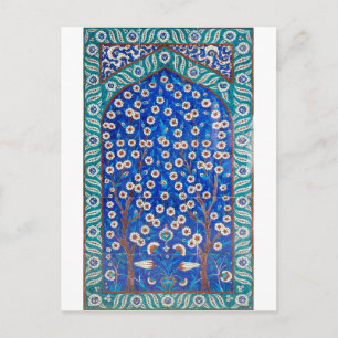 iznik tiles postcard