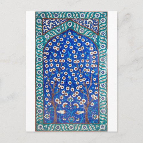 iznik tiles postcard