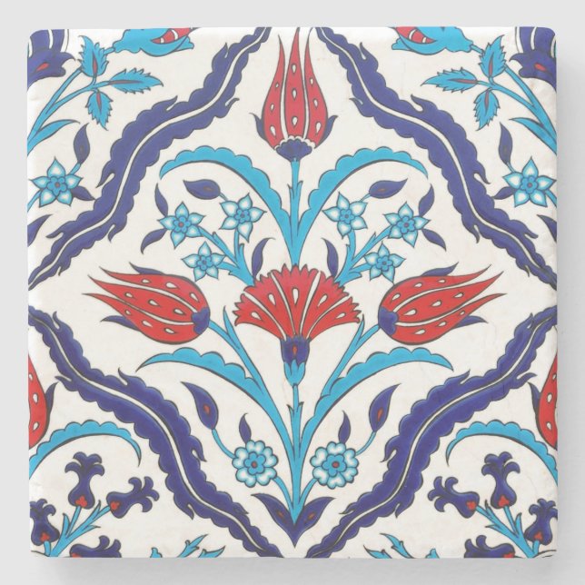 Iznik Tiles Stone Coaster (Front)
