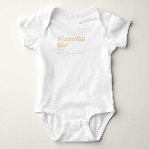 izomba  Girl _ Kizomba  Baby Bodysuit