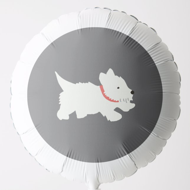 Izzie The Westie Balloon (Front)