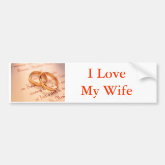 j0341738, I Love My Wife Bumper Sticker