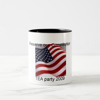 j0400667, TEA party 2009, Preserve our Constitu... Two-Tone Coffee Mug