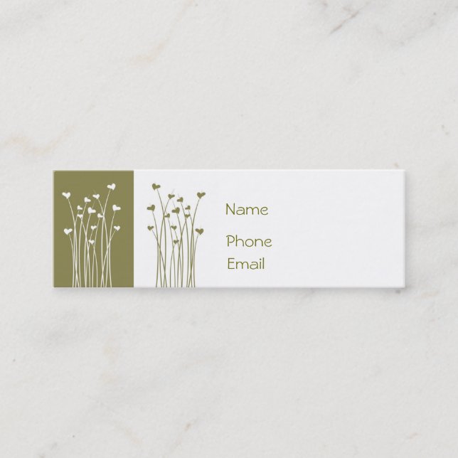 j0433235, Name, Phone, Email Mini Business Card (Front)